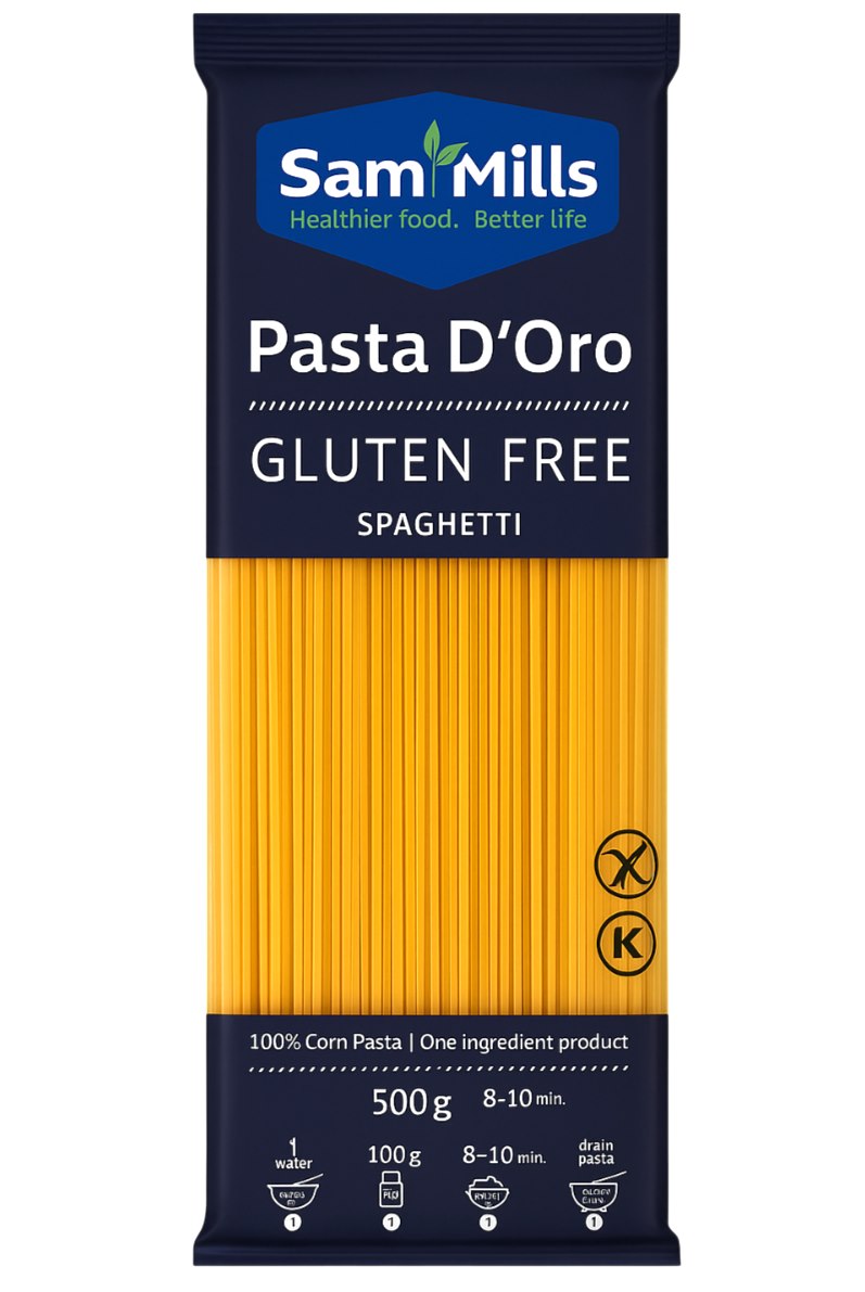SamMills Gluten-Free Pasta framsida