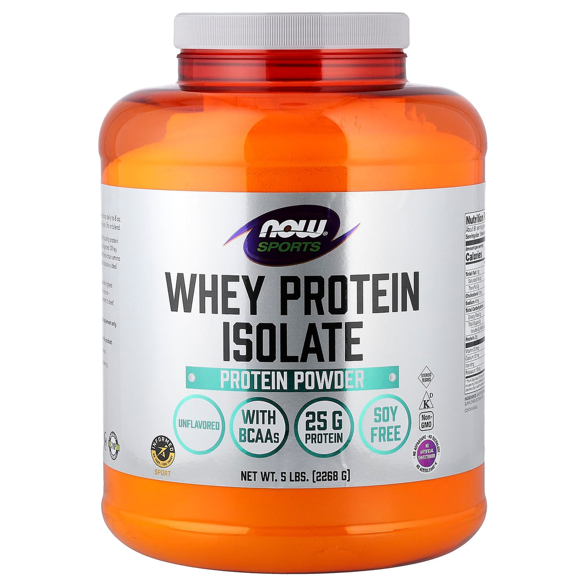 NOW Foods - Whey Protein Isolate, Unflavored - 2268g