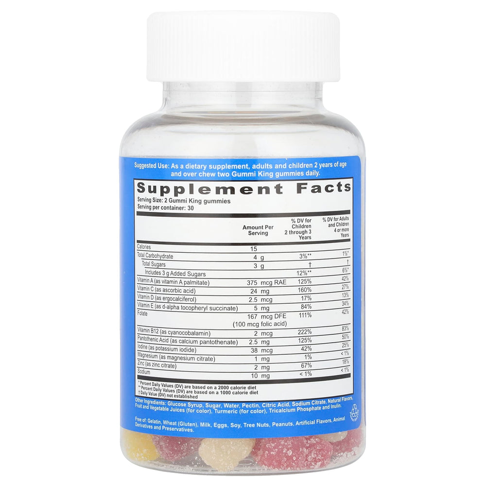 Gummiking Multivitamin + Mineral näringsfakta