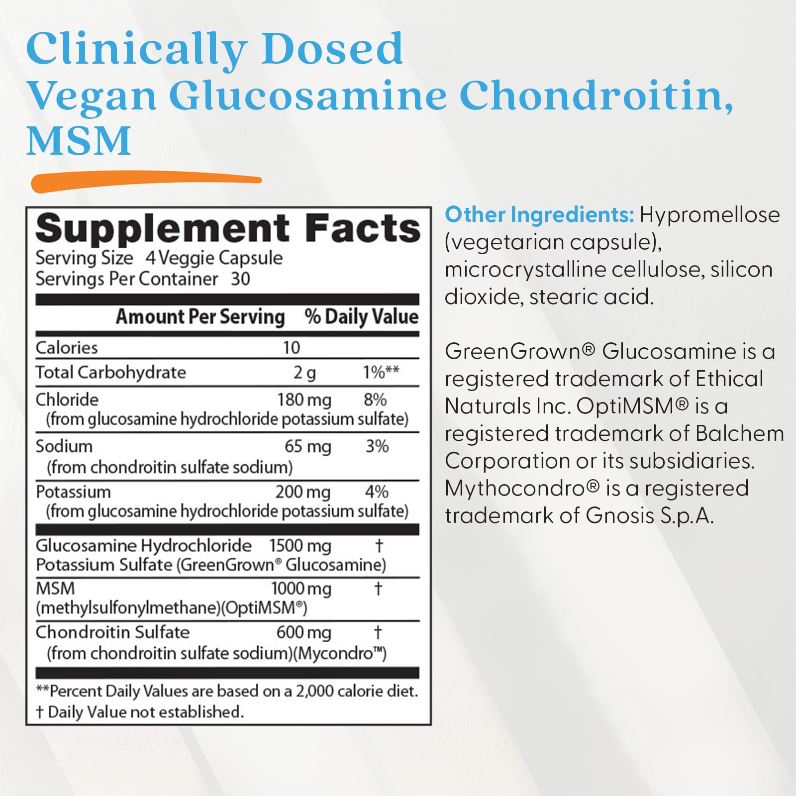Doctor's Best - Glucosamin Chondroitin MSM