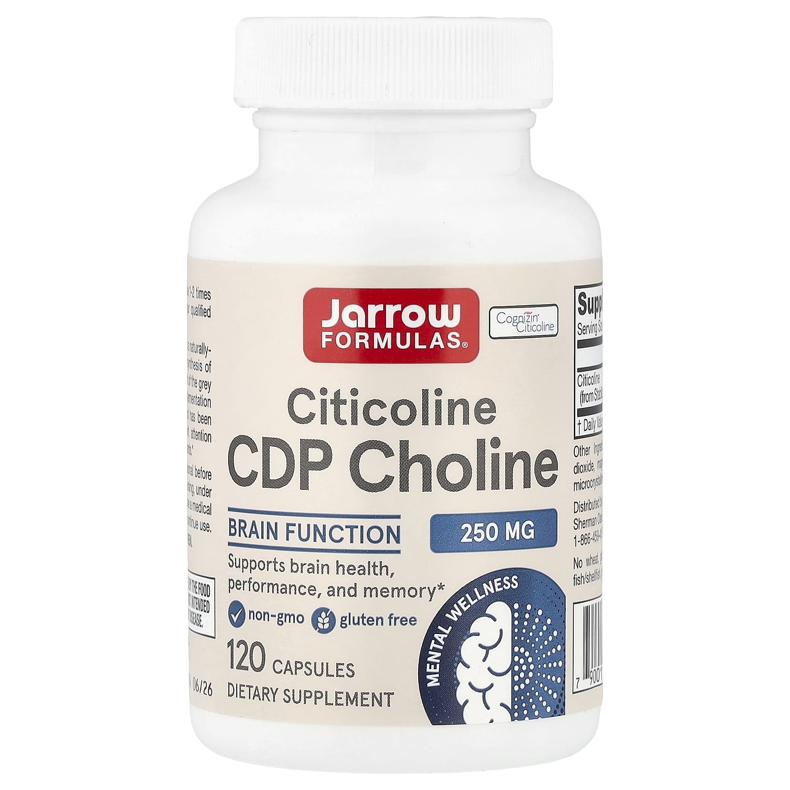 Jarrow Formulas - Citicoline Cdp Choline