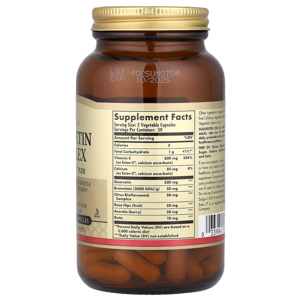 Solgar Quercetin Complex vitaminflaska full vy