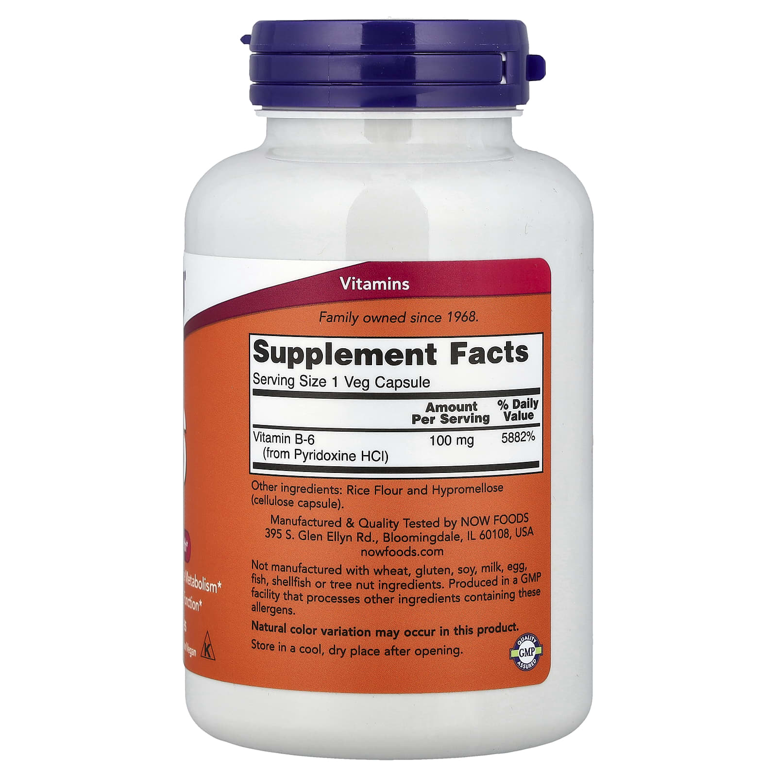 Now Foods - B-6-vitamiini