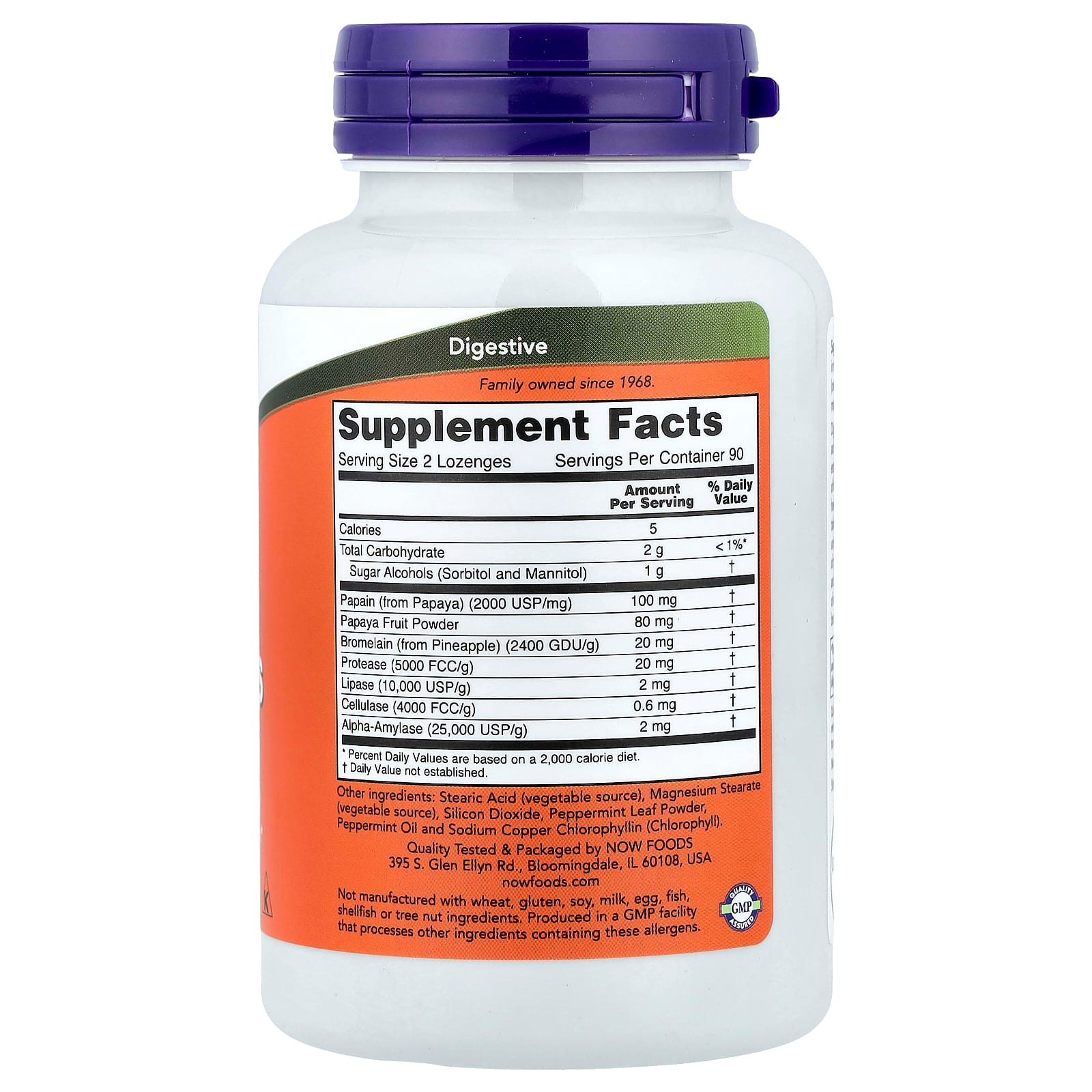 NOW Foods - Papaya Enzyme - Digestive Support