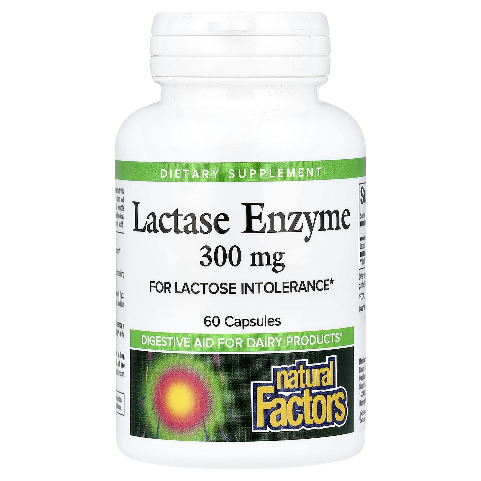 Lactase Enzyme – 9 000 FCC ALU baksida näringsfakta