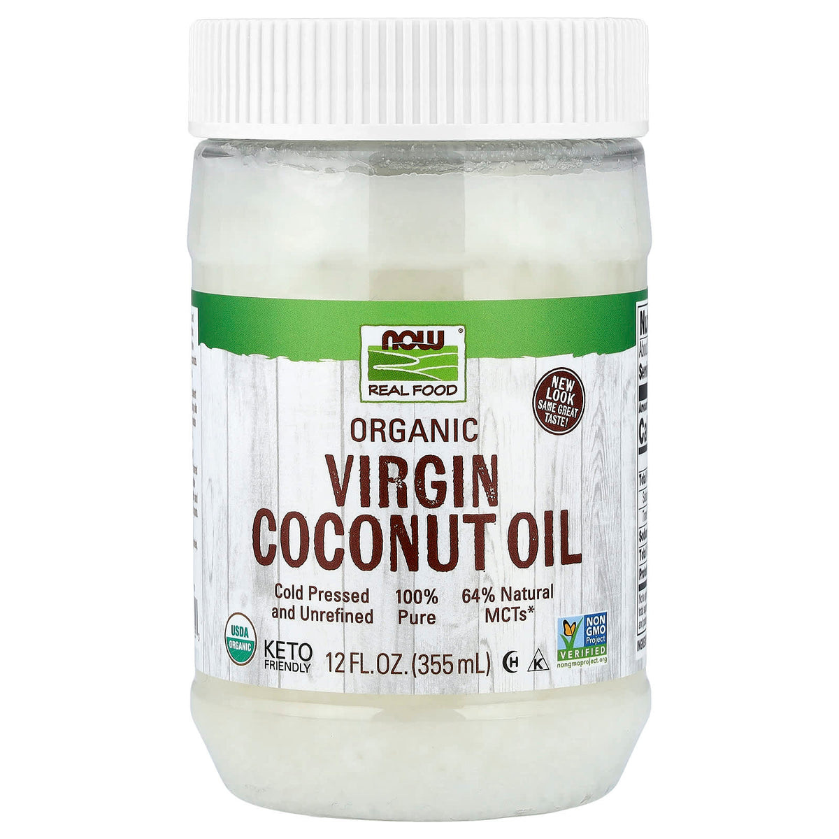 Organic Virgin Coconut Oil baksida näringsfakta