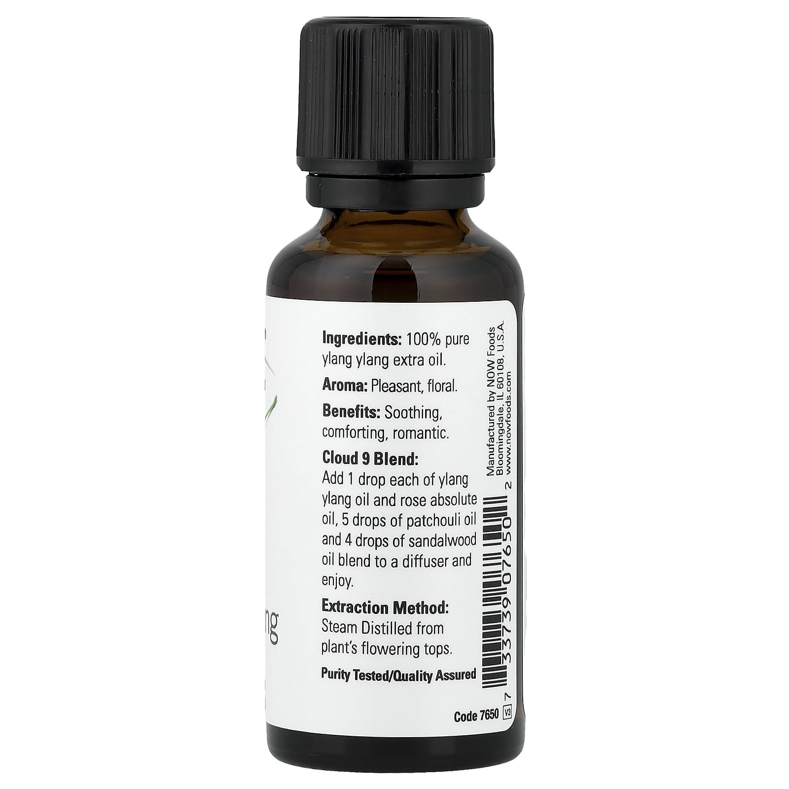 NOW Foods Ylang Ylang Essential Oil ingredienser lista
