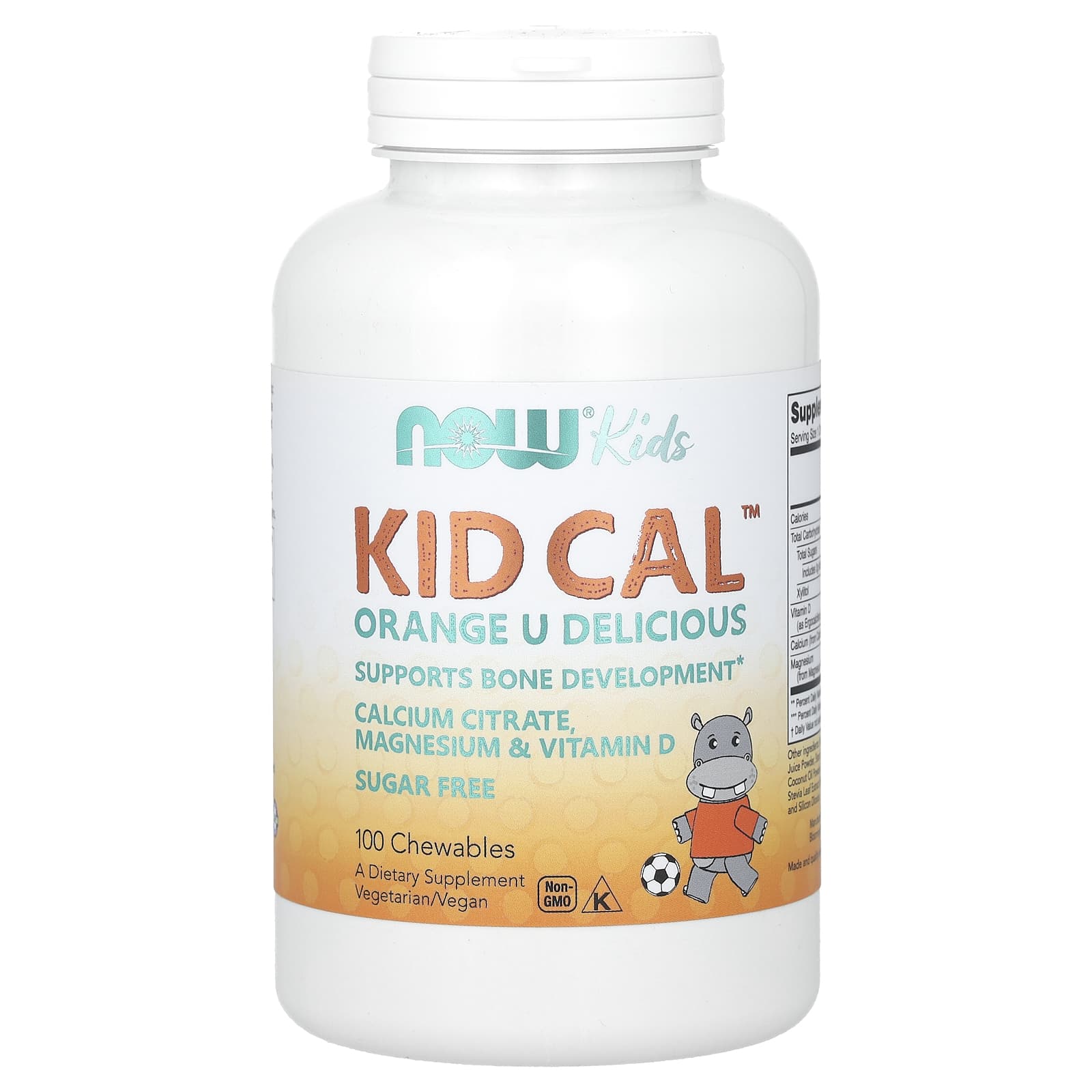 Kid Cal baksida med näringsfakta