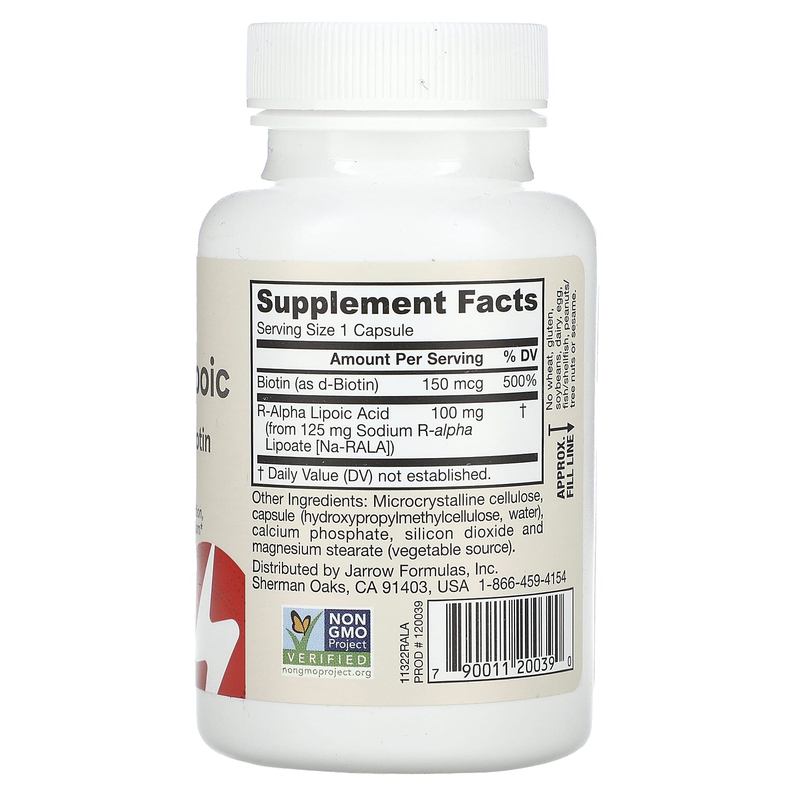 R-Alpha Lipoic Acid with Biotin näringsfakta