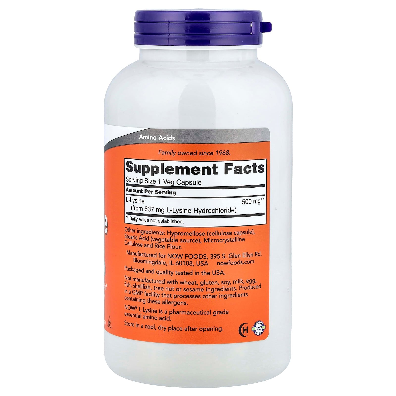 NOW Foods - L-Lysine 500mg