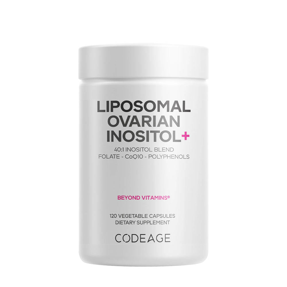 Codeage - Liposomal Ovarian Inositol+ - 120 Vcaps - 120 Vegetable Caps