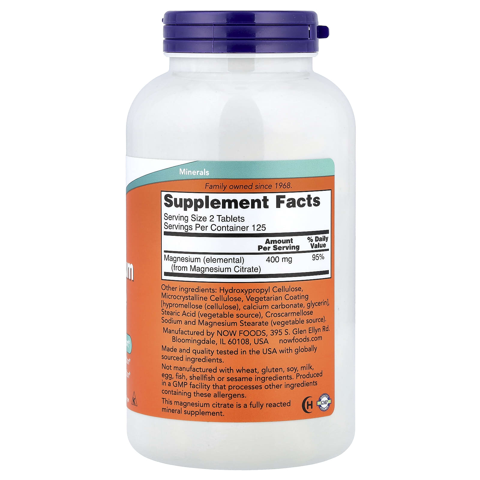 Now Foods - Magnesium Citrate