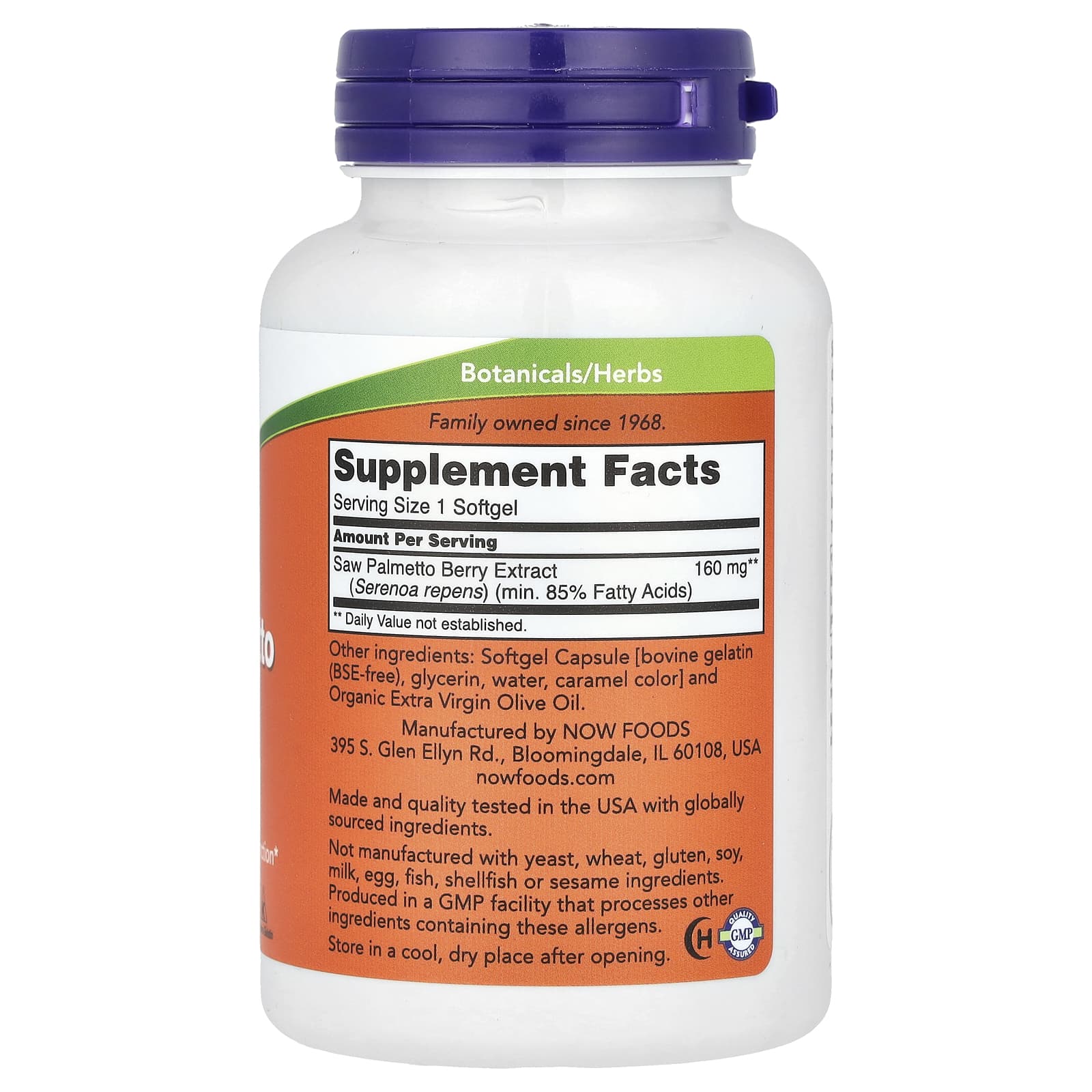 NOW Foods - Saw Palmetto Extract 160mg