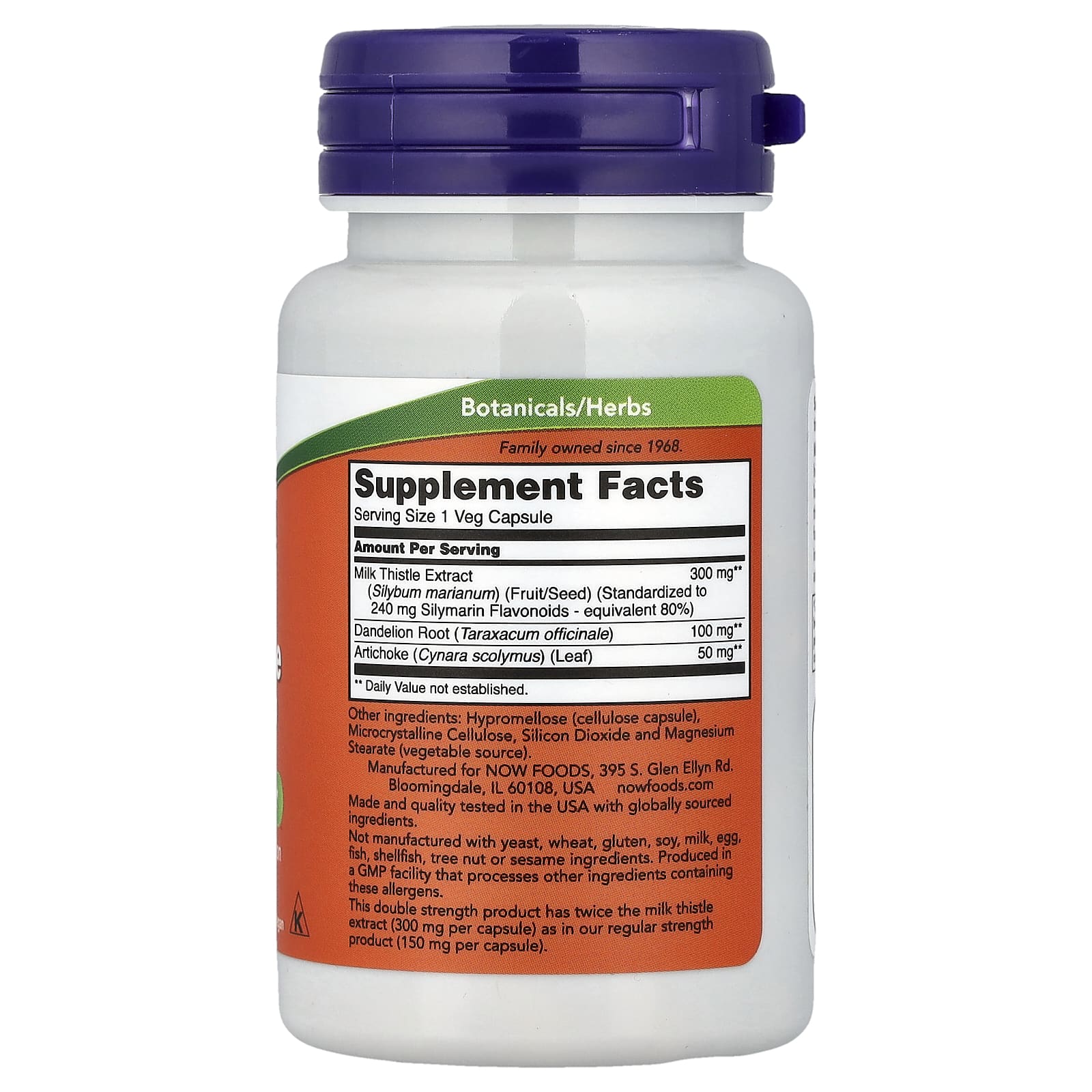 NOW Foods - Milk Thistle Extract - 750mg Maximum Strength - 90 Vcaps