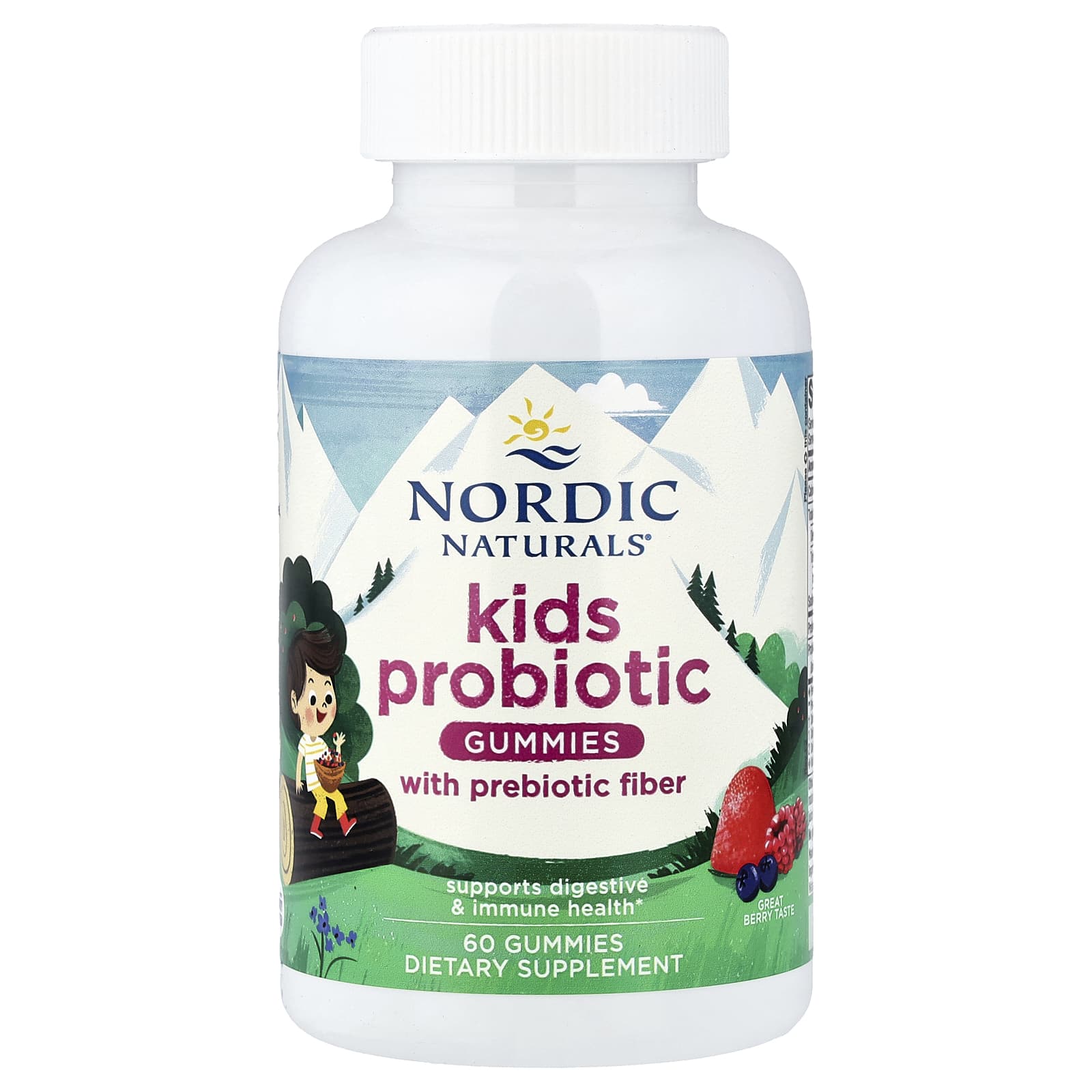 Kids Probiotic Gummies Bärsmak framsida