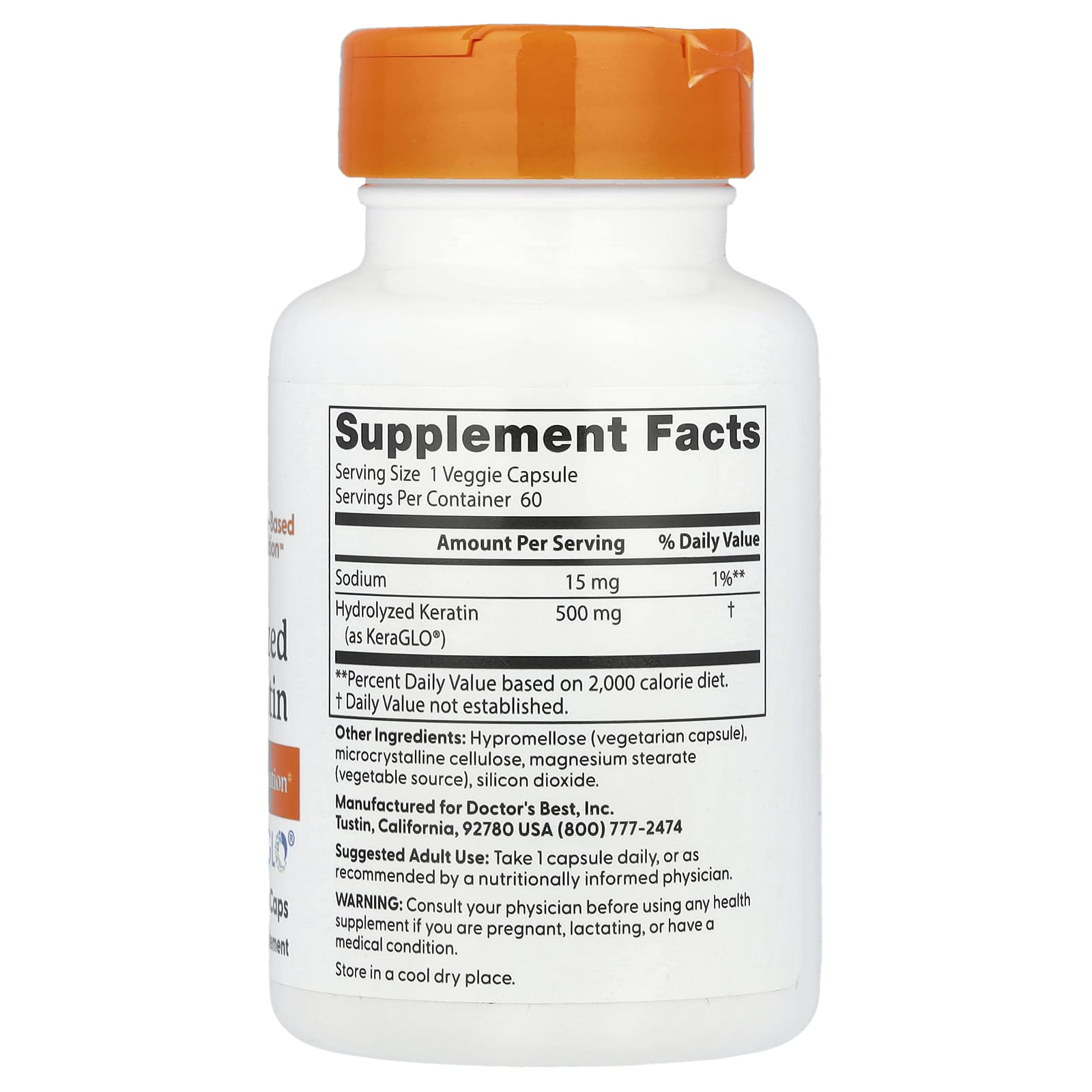 Doctor's Best - Hydrolyseret Keratin