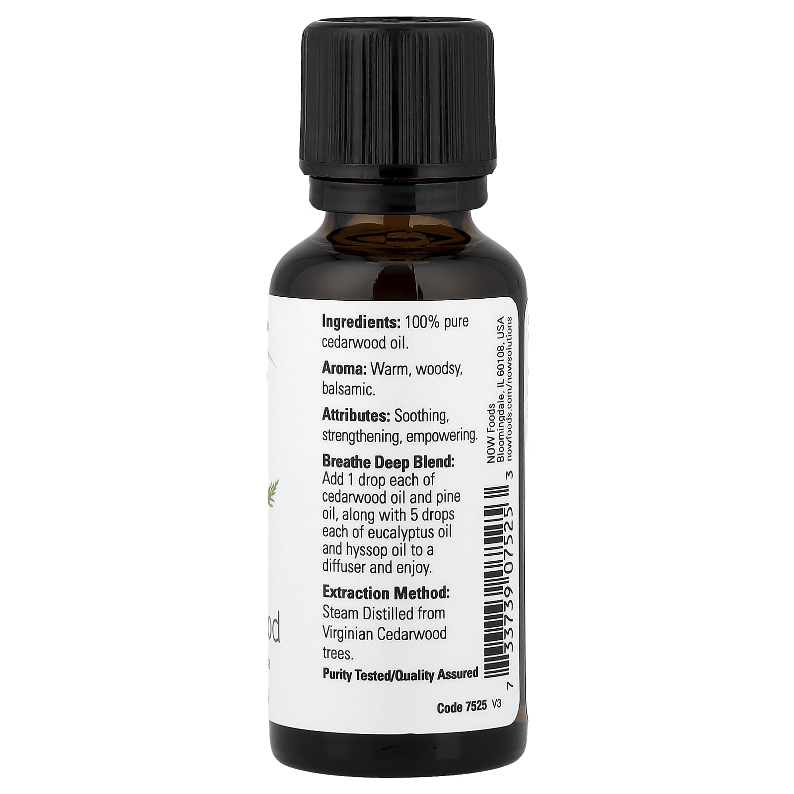 Cedarwood Oil ingredienser etikett