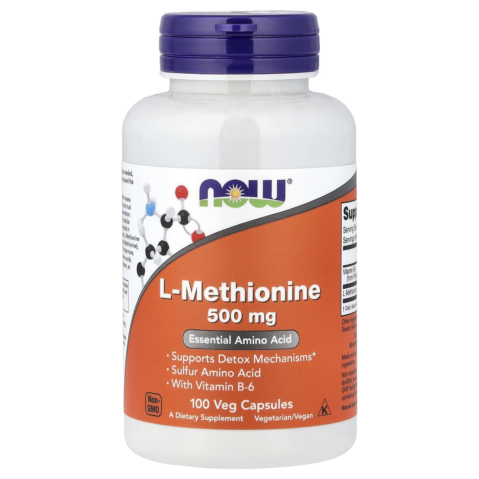 L-Methionin – Fri form baksida