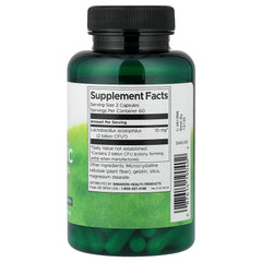 Swanson Probiotic ingredienser & etikett