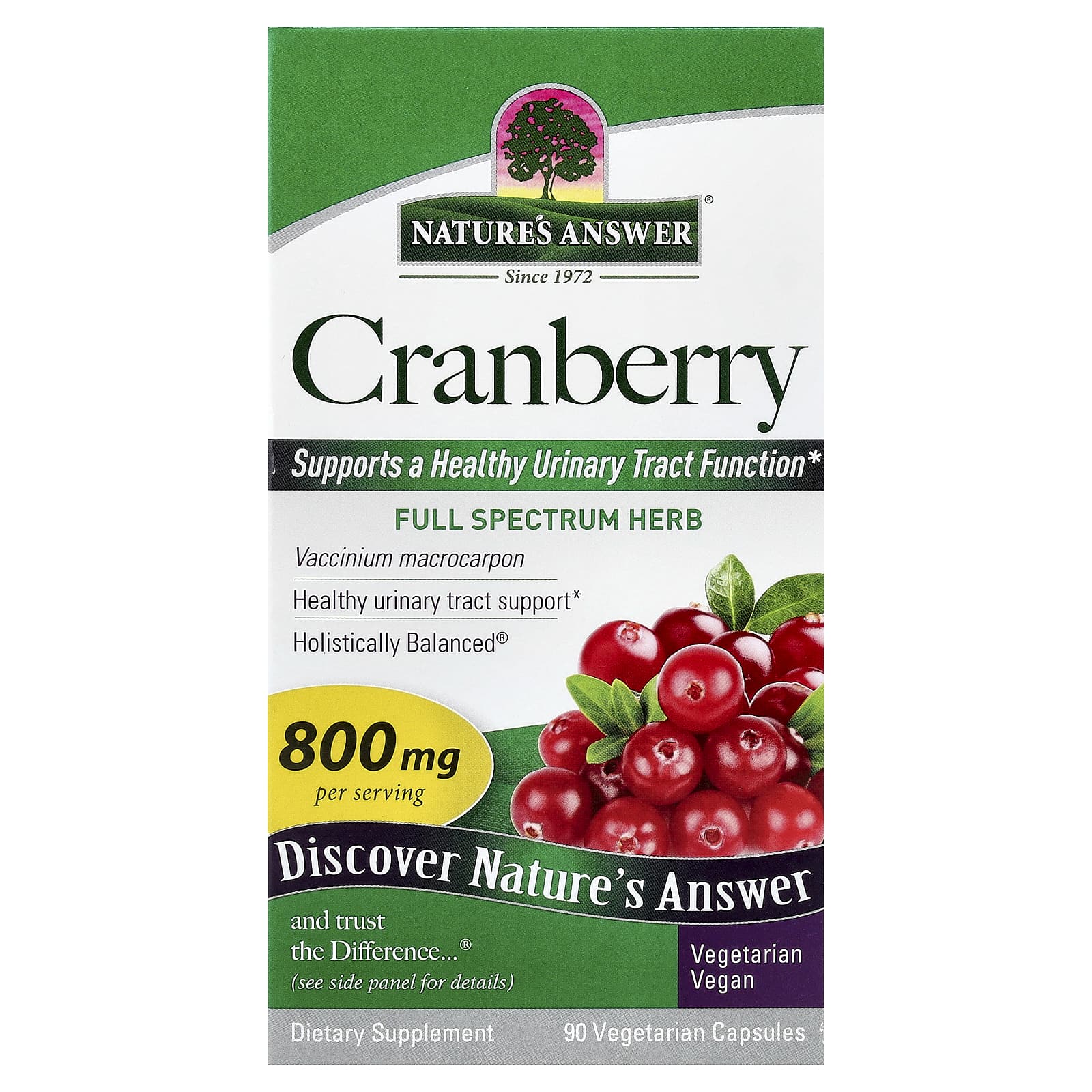 Nature's Answer Cranberry Extract framsida
