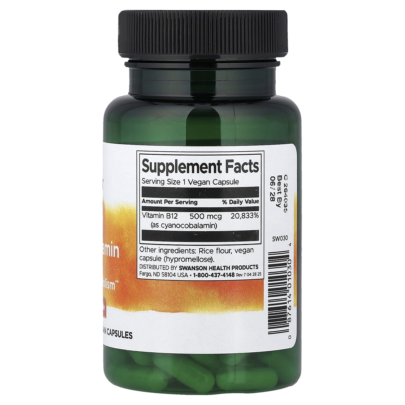 Swanson - Vitamin B12 - 100 Caps