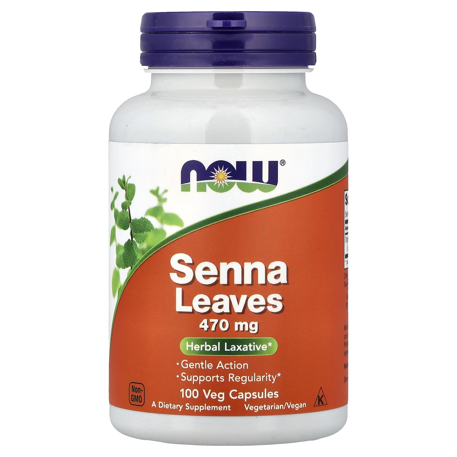 Senna Leaves 100 Vcaps baksida