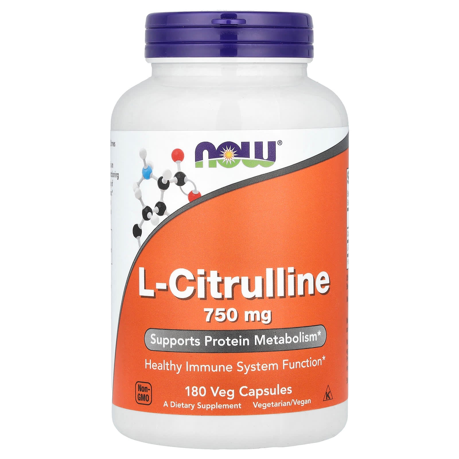 NOW Foods - L-Citrulline, 750mg - 180 Vcaps