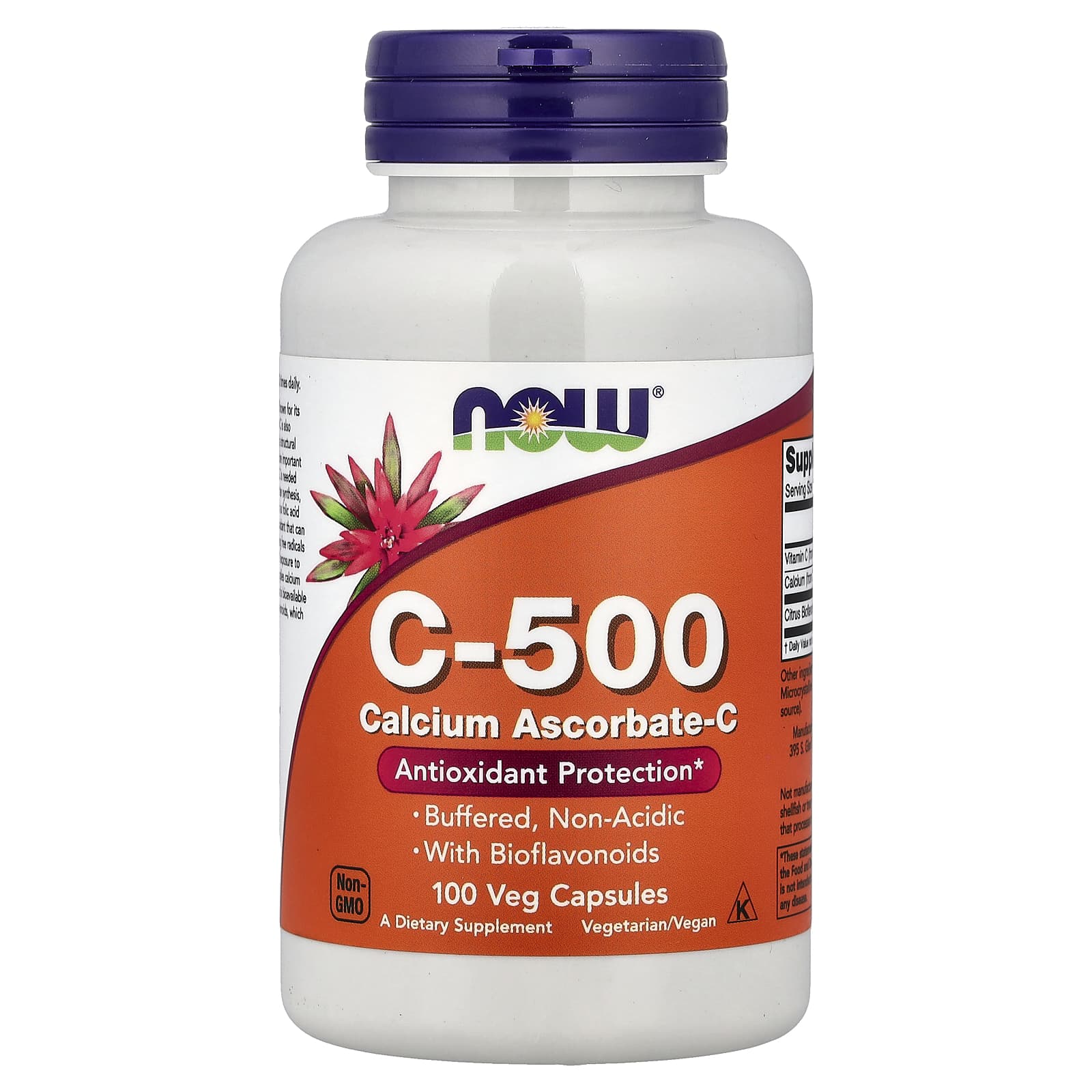 NOW Foods - C-vitamiini 500 Calcium Ascorbaatti-C