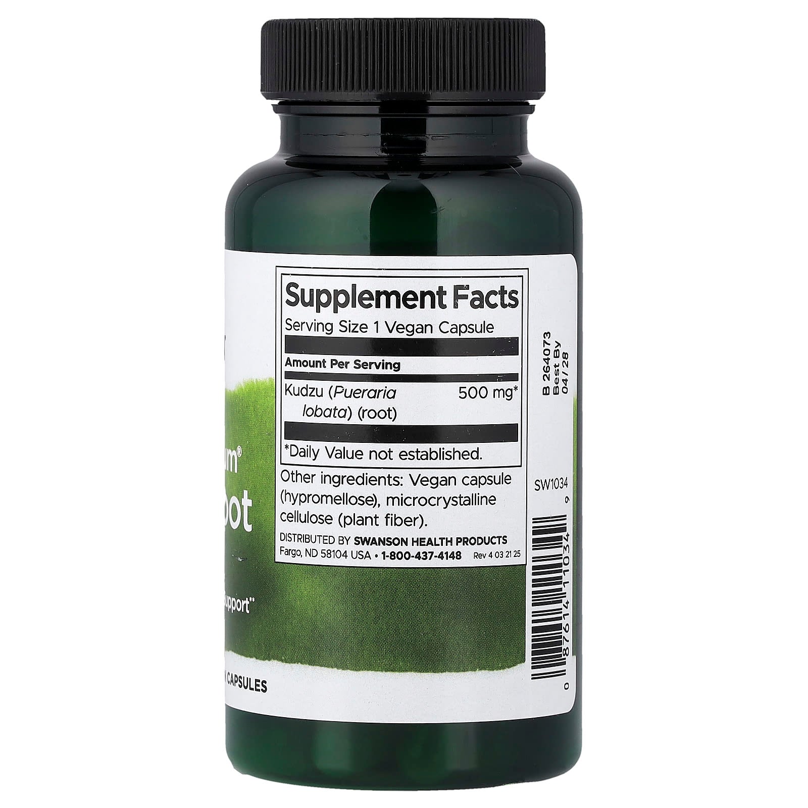 Swanson Full Spectrum Kudzu Root näringsfakta