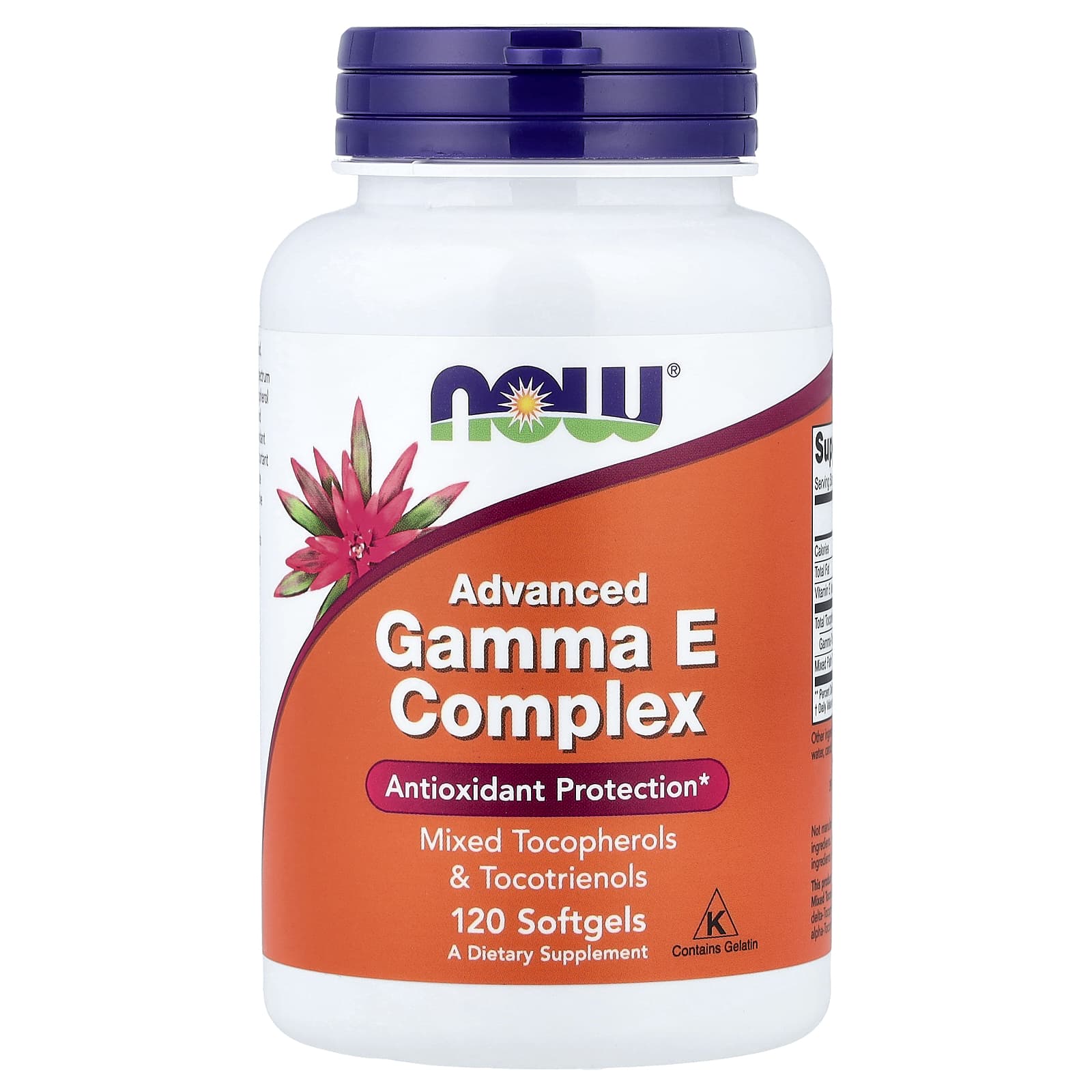 Advanced Gamma E Complex baksida näringsfakta