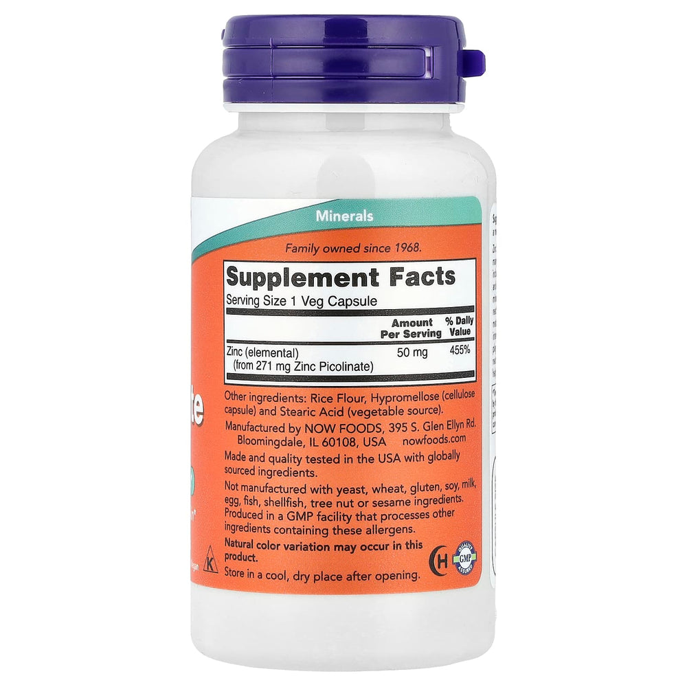 Zinc Picolinate 50 mg kapselflaska