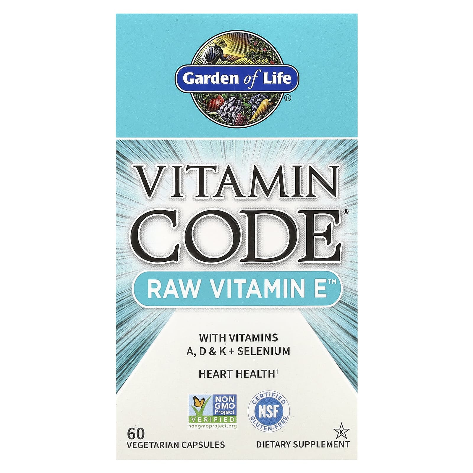 Garden Of Life - Vitamin Code Raw Vitamin E - 30 Caps