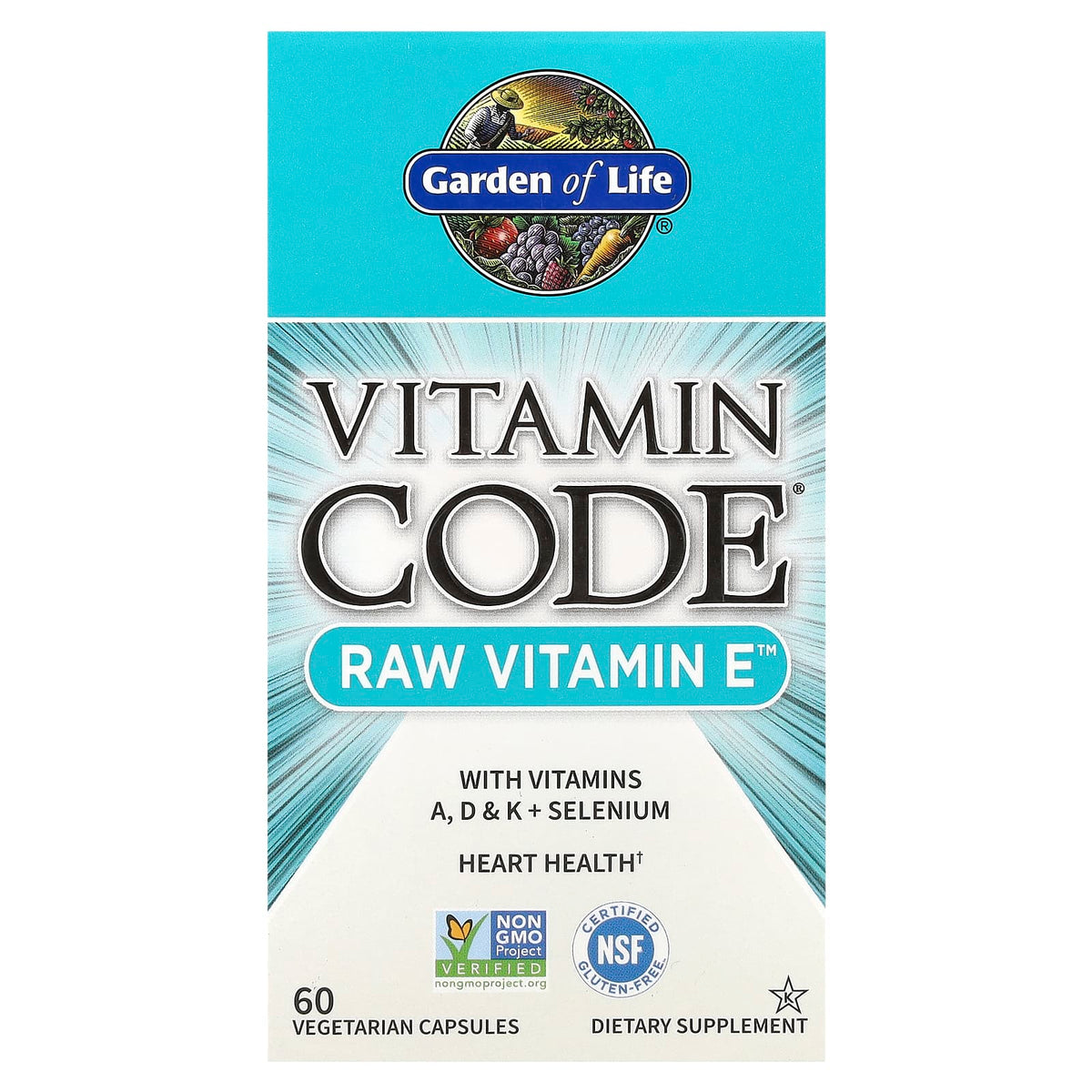 Garden Of Life - Vitamin Code Raw Vitamin E - 30 Caps