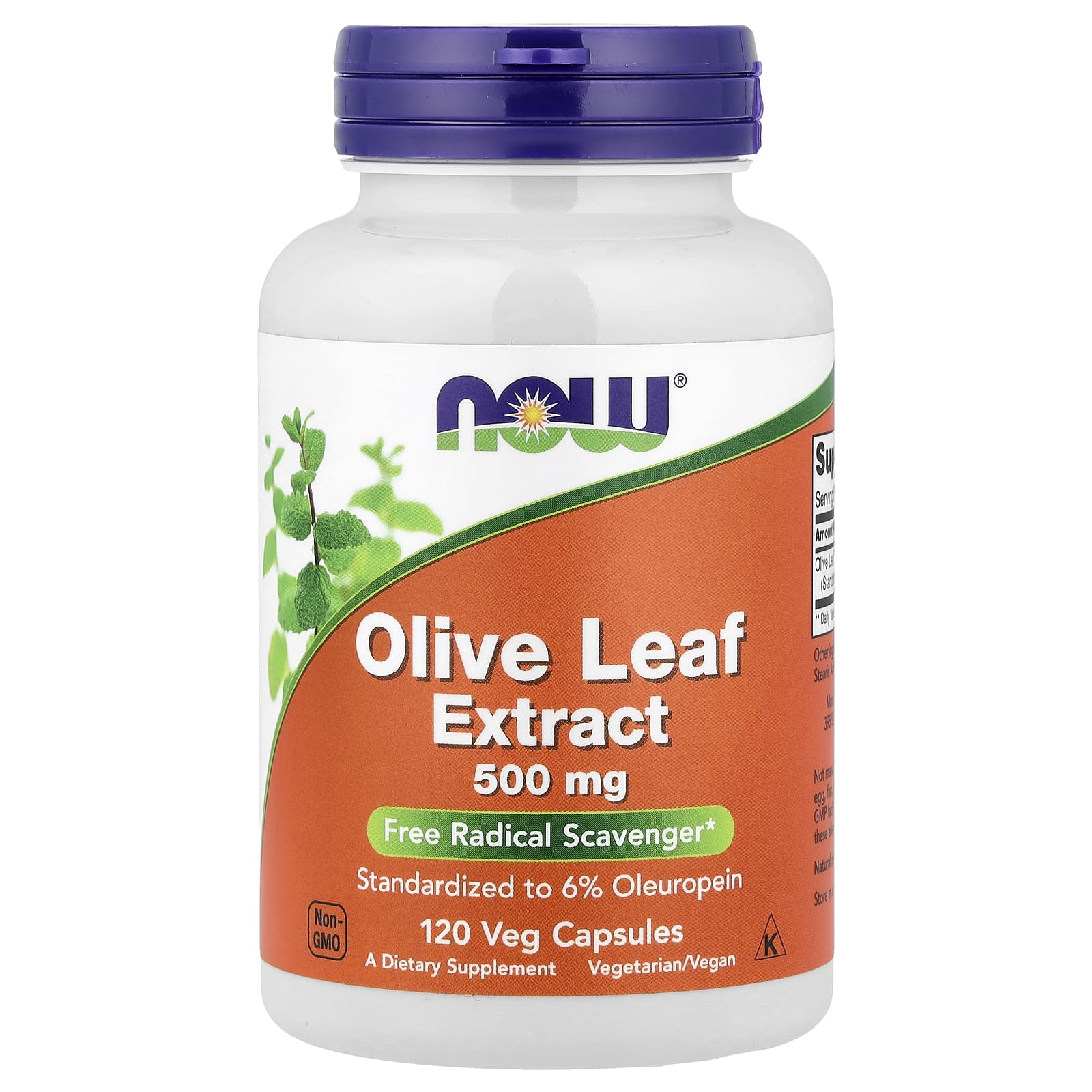 NOW Foods - Oliivilehtiuute, 500mg