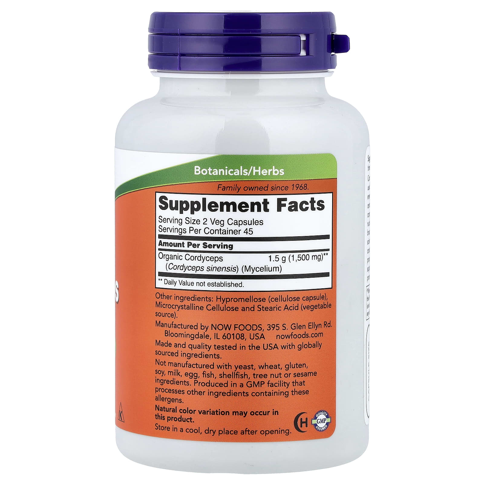 NOW Foods - Cordyceps - 90 Vcaps