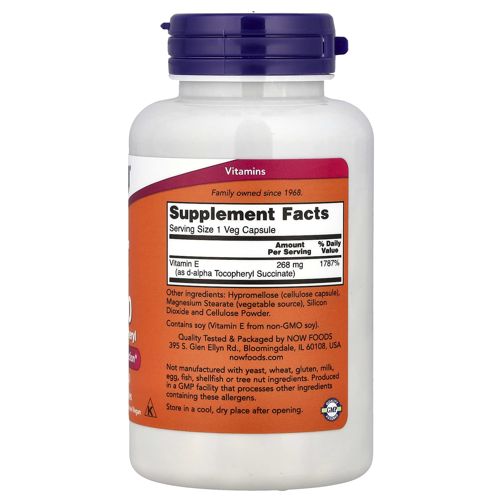 Vitamin E-400 Dry ingredienser lista