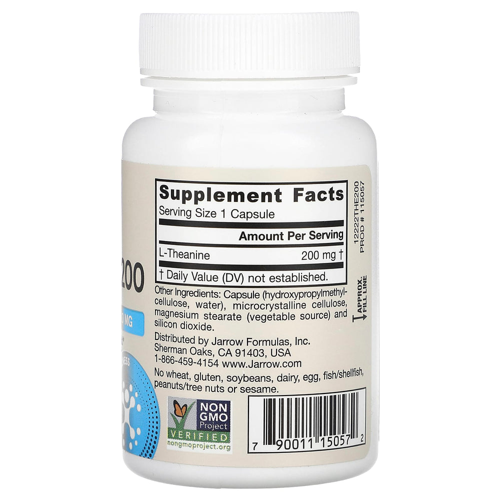 Theanine 200 mg ingredienser och dosering