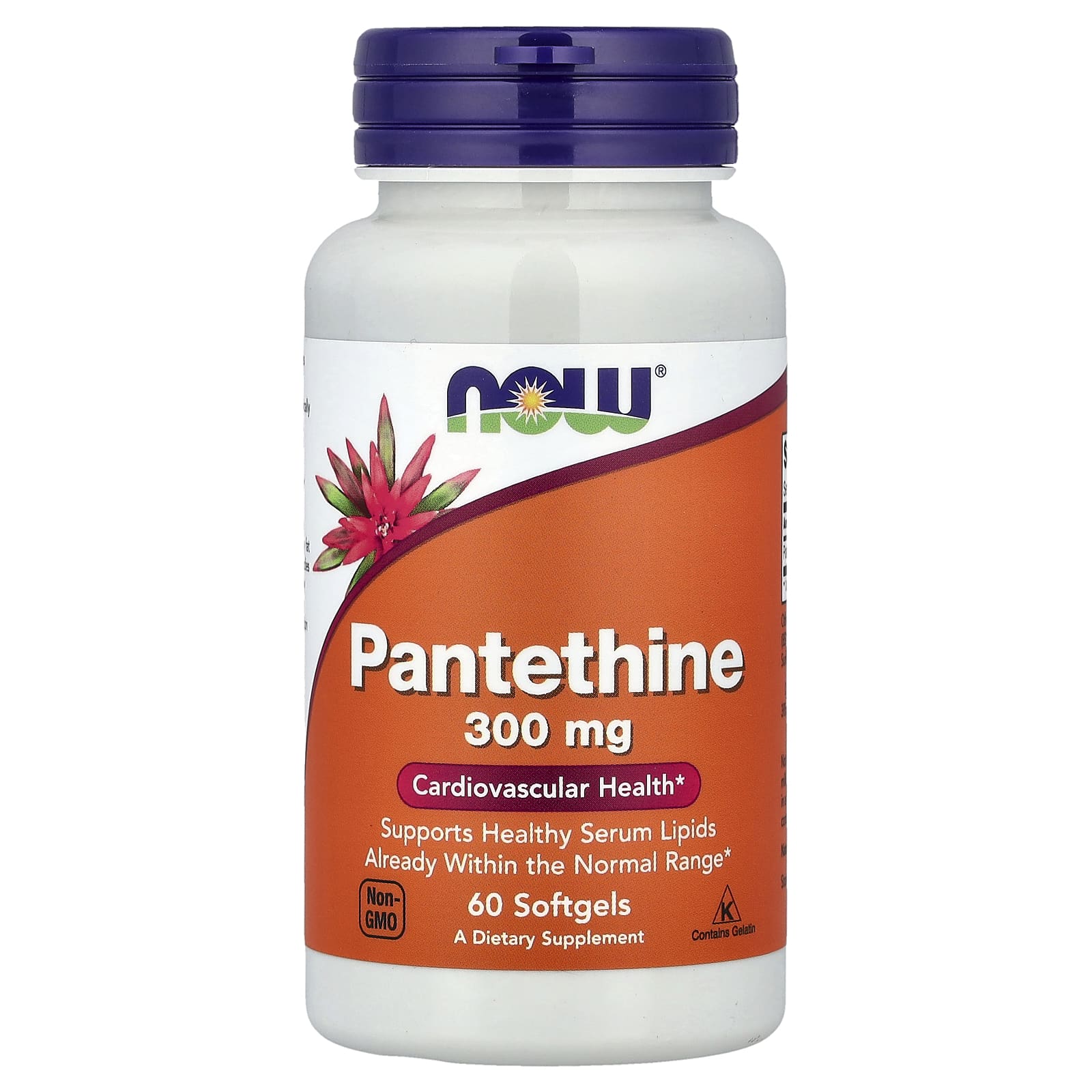 Pantethine – Vitamin B5 näringsfakta-etikett