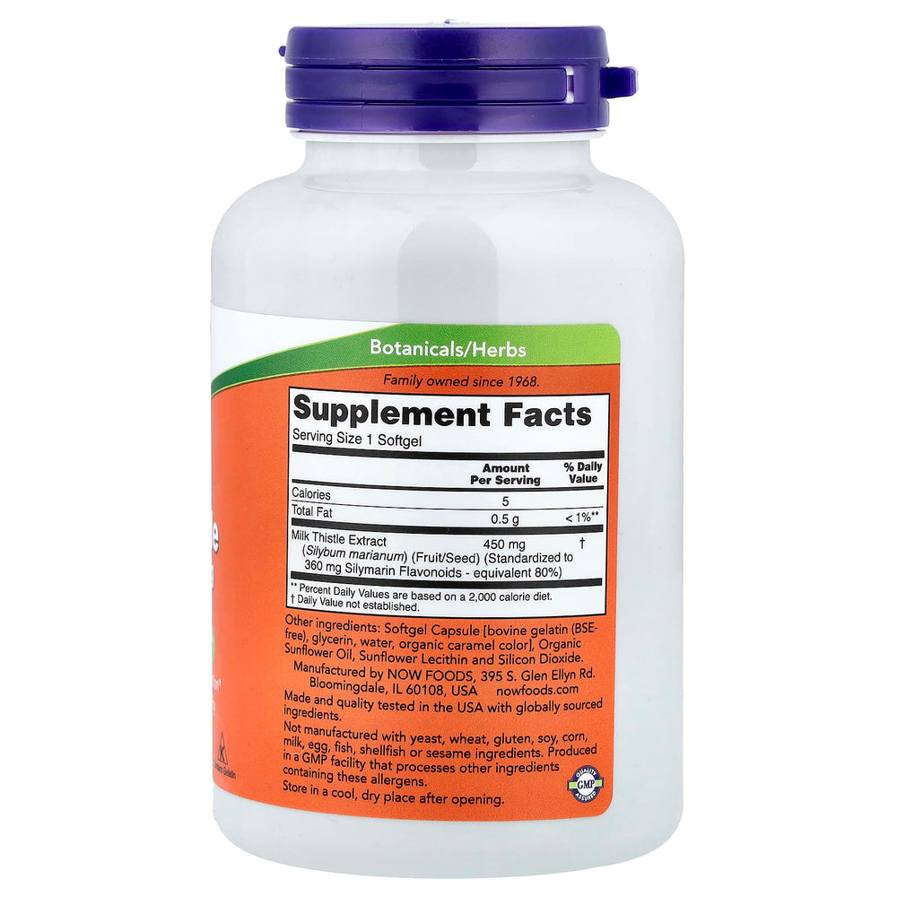 Milk Thistle Extract näringsfakta-etikett