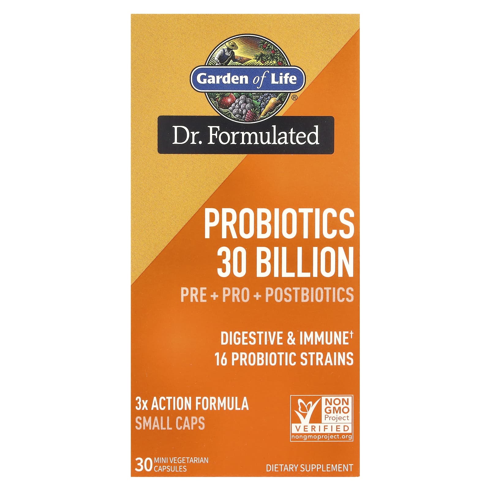 Garden Of Life - Dr. Formulated Probiotit 30 Miljardia - 30 Mini Vcaps - 30 Kapselia