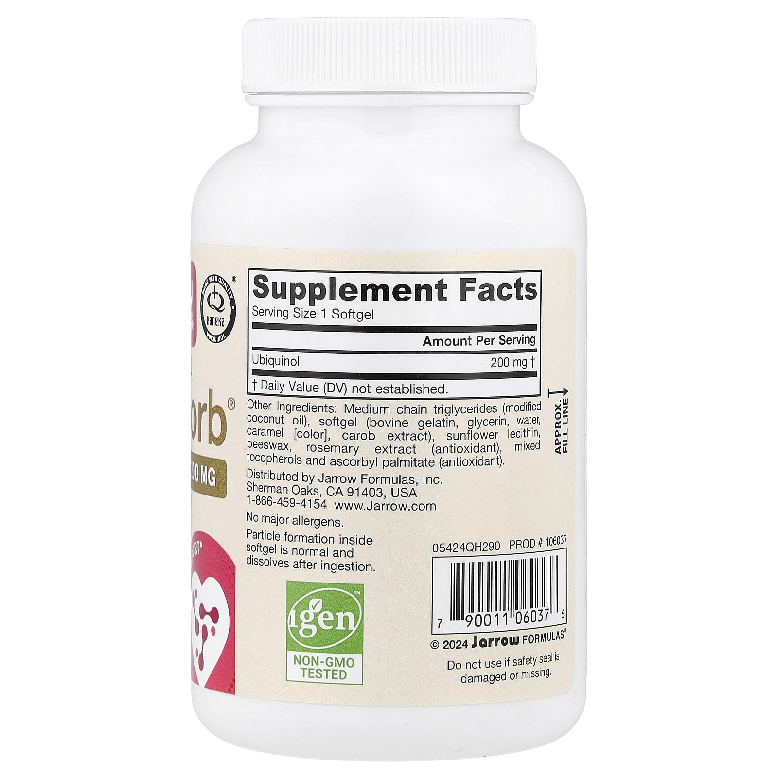 Ubiquinol QH-Absorb 200 mg ingredienser