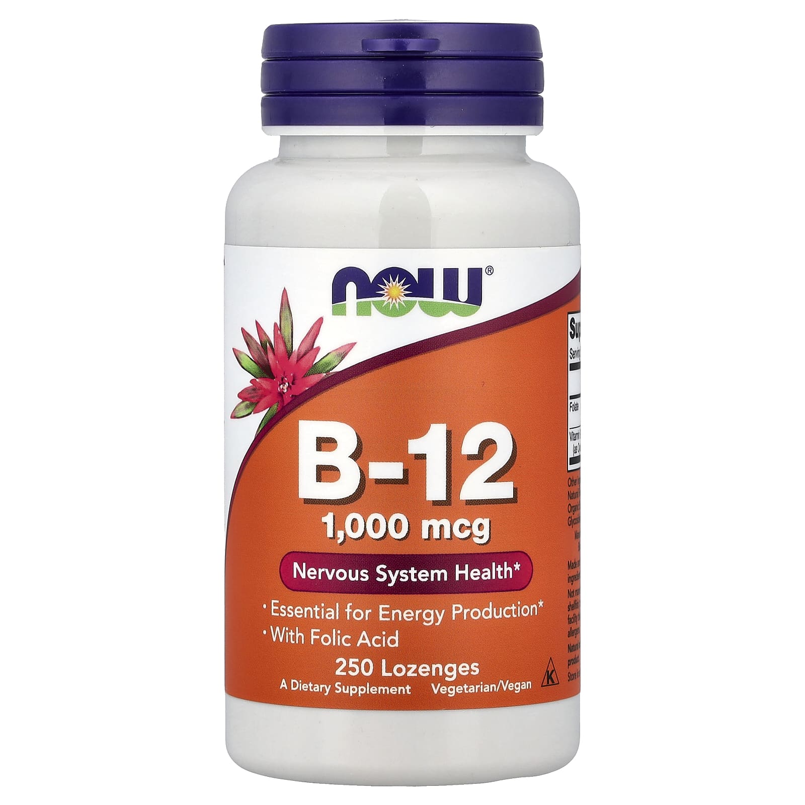 Now Foods - Vitamin B-12 With Folic Acid