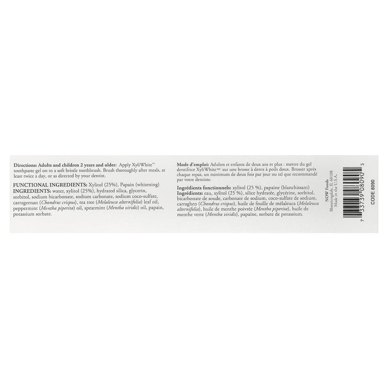 NOW Foods - XyliWhite Toothpaste Gel