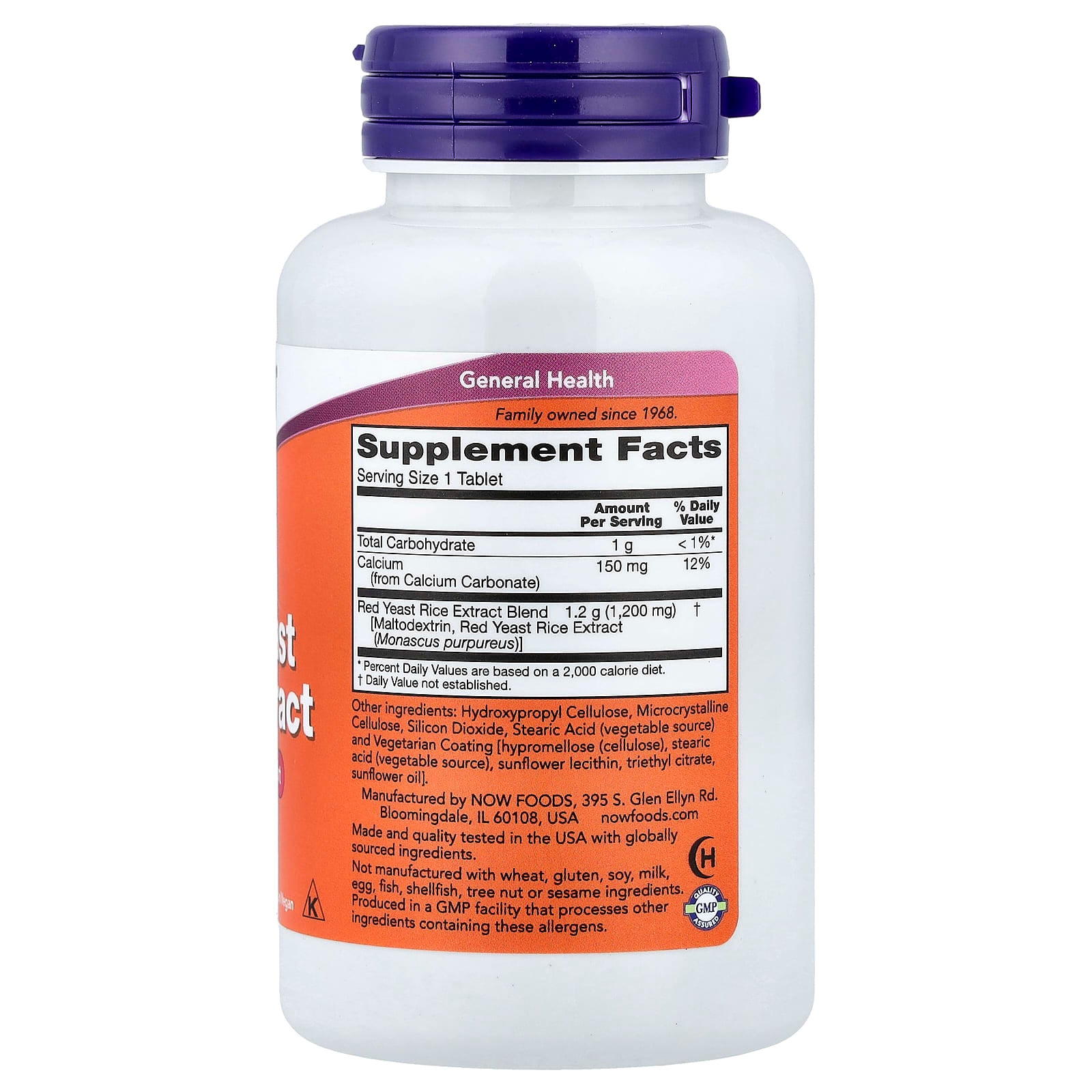 NOW Foods - Red Yeast Rice 600mg