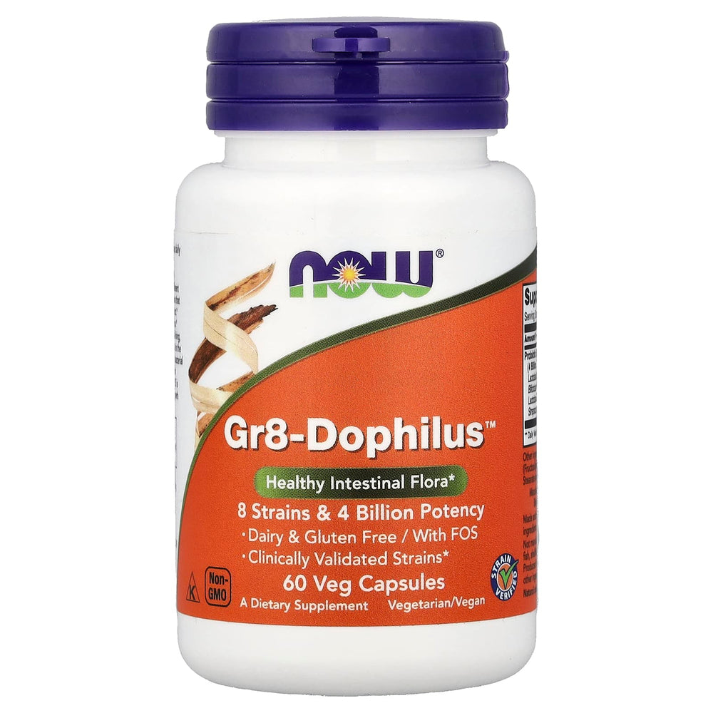 Now Foods Gr8-Dophilus baksida näringsfakta