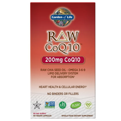 Garden of Life RAW CoQ10 produktetikett