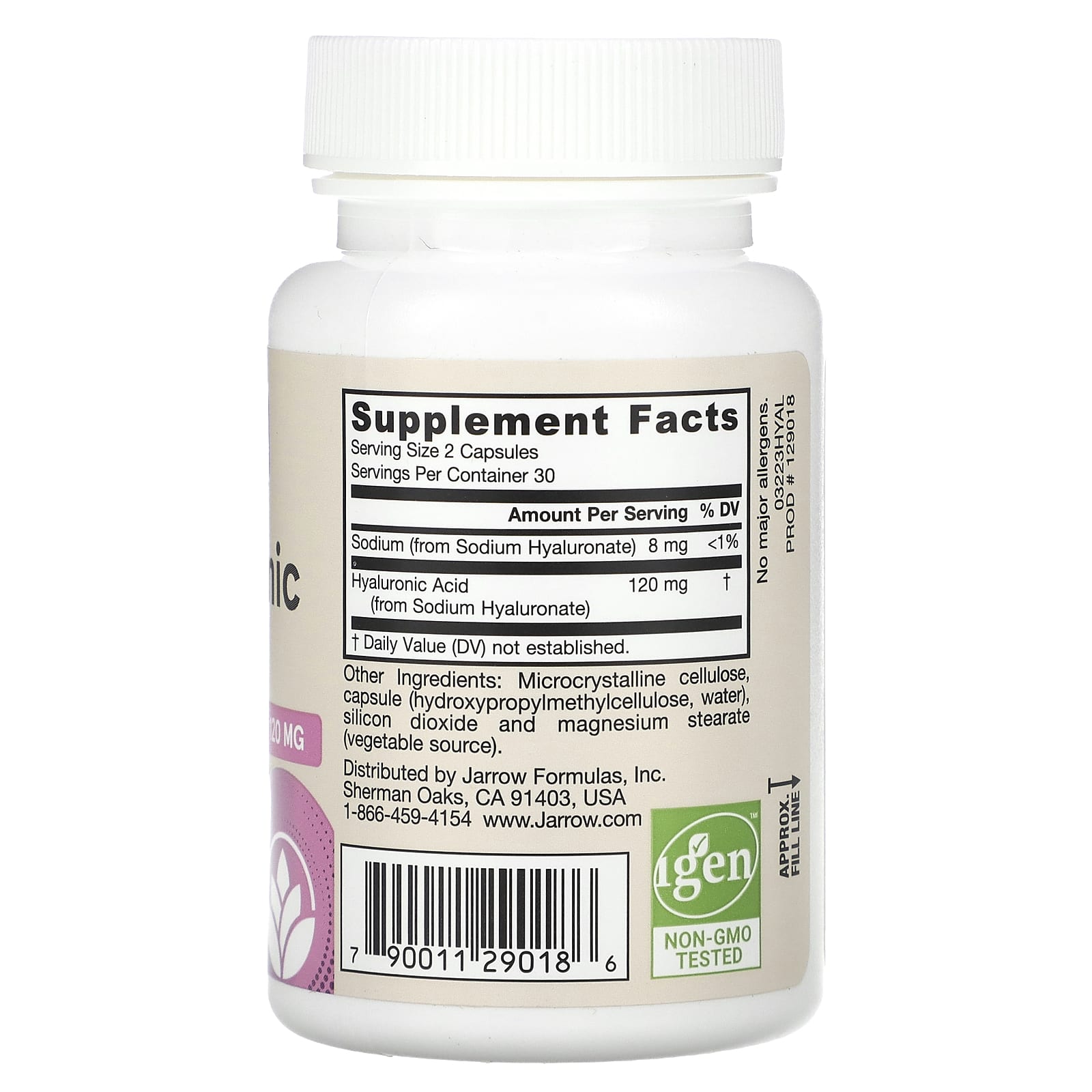 Hyaluronsyra 120 mg framsida