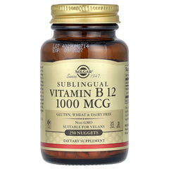 Solgar - Sublingual Vitamin B12 - 1000mcg, 250 Tabs