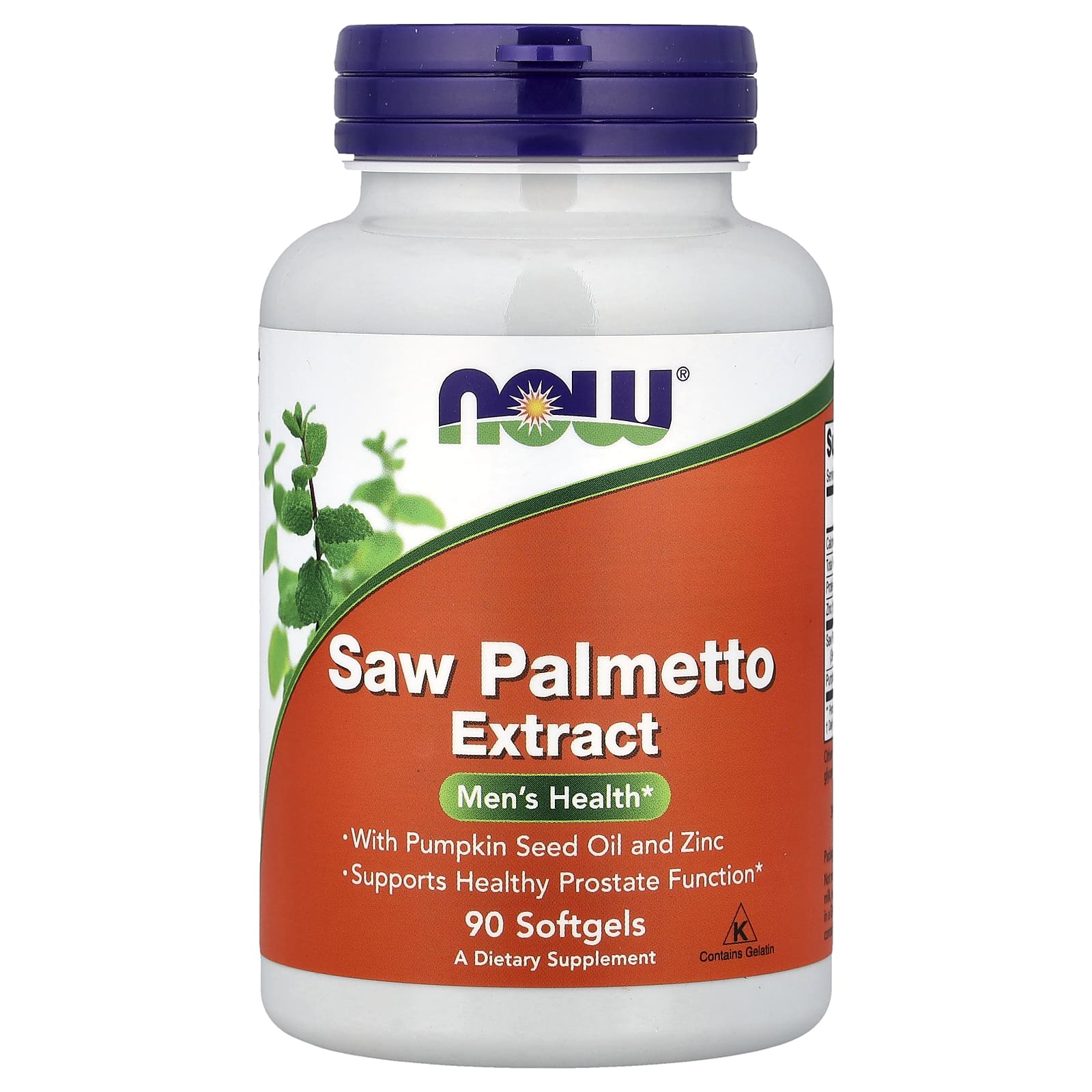 Saw Palmetto Extract – Zink & Pumpafrö baksida
