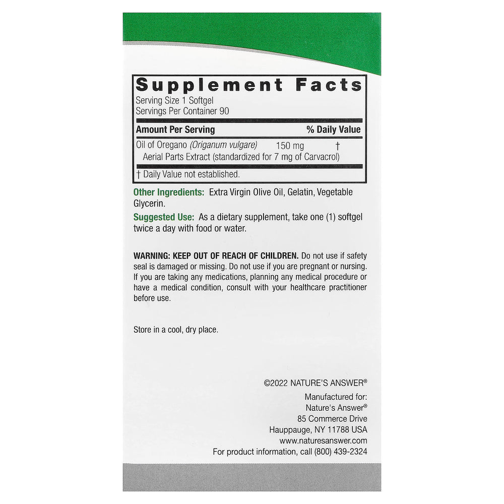 Dong Quai 500 mg baksida med näringsfakta